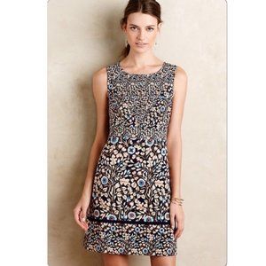 Anthropologie Maeve Daisy Eyelet Aline Dress